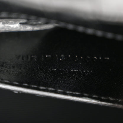 Saint Laurent Calfskin Crocodile Embossed Small Classic Monogram Kate Tassel Satchel Black 7 of 11