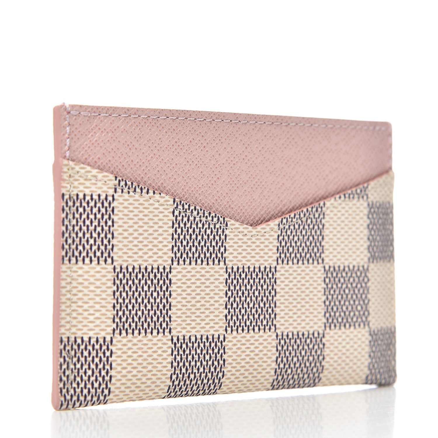 Louis Vuitton Damier Azur Daily Card Holder Rose Ballerine 3 of 8