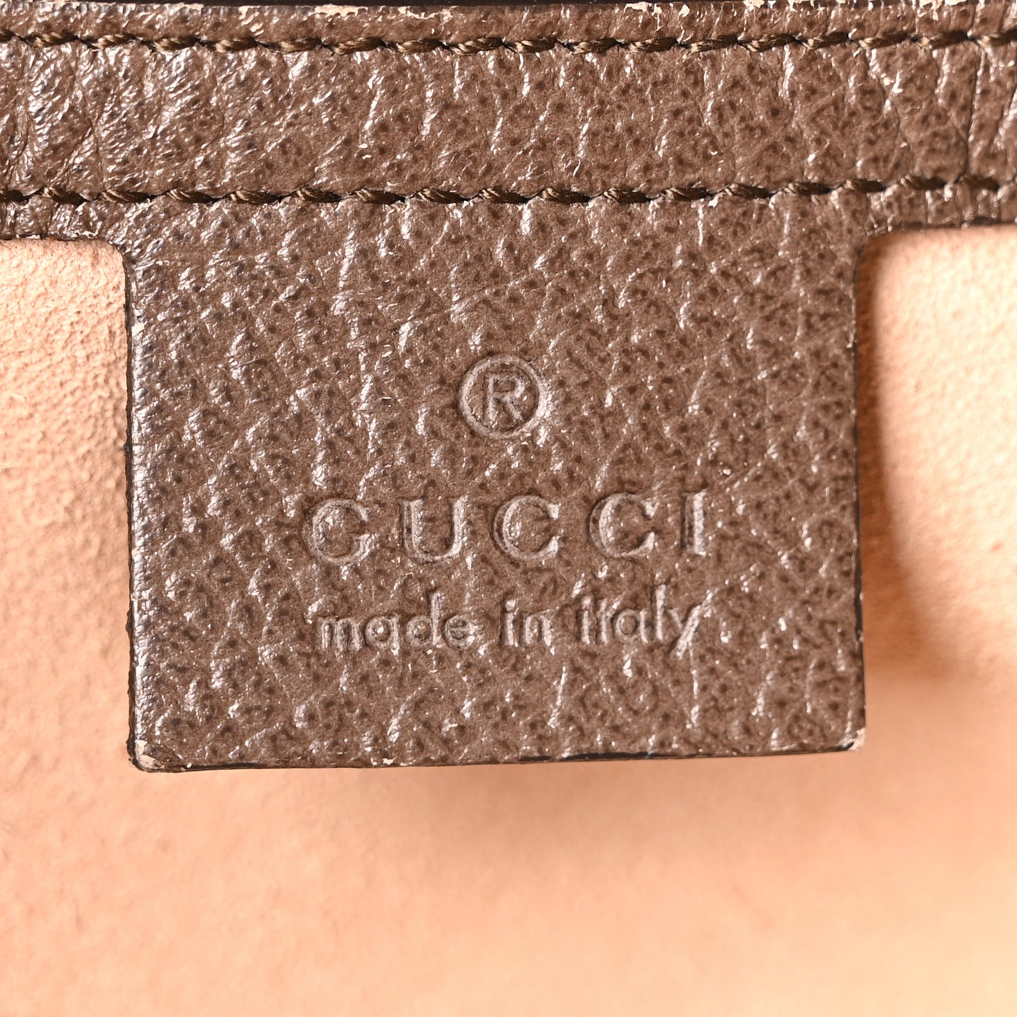 GG Supreme Monogram Web Medium Ophidia Top Handle Dome Bag Brown