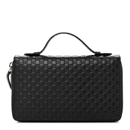 Gucci Microguccissima Zip Around Top Handle Travel Wallet Testa di Moro 1 of 16