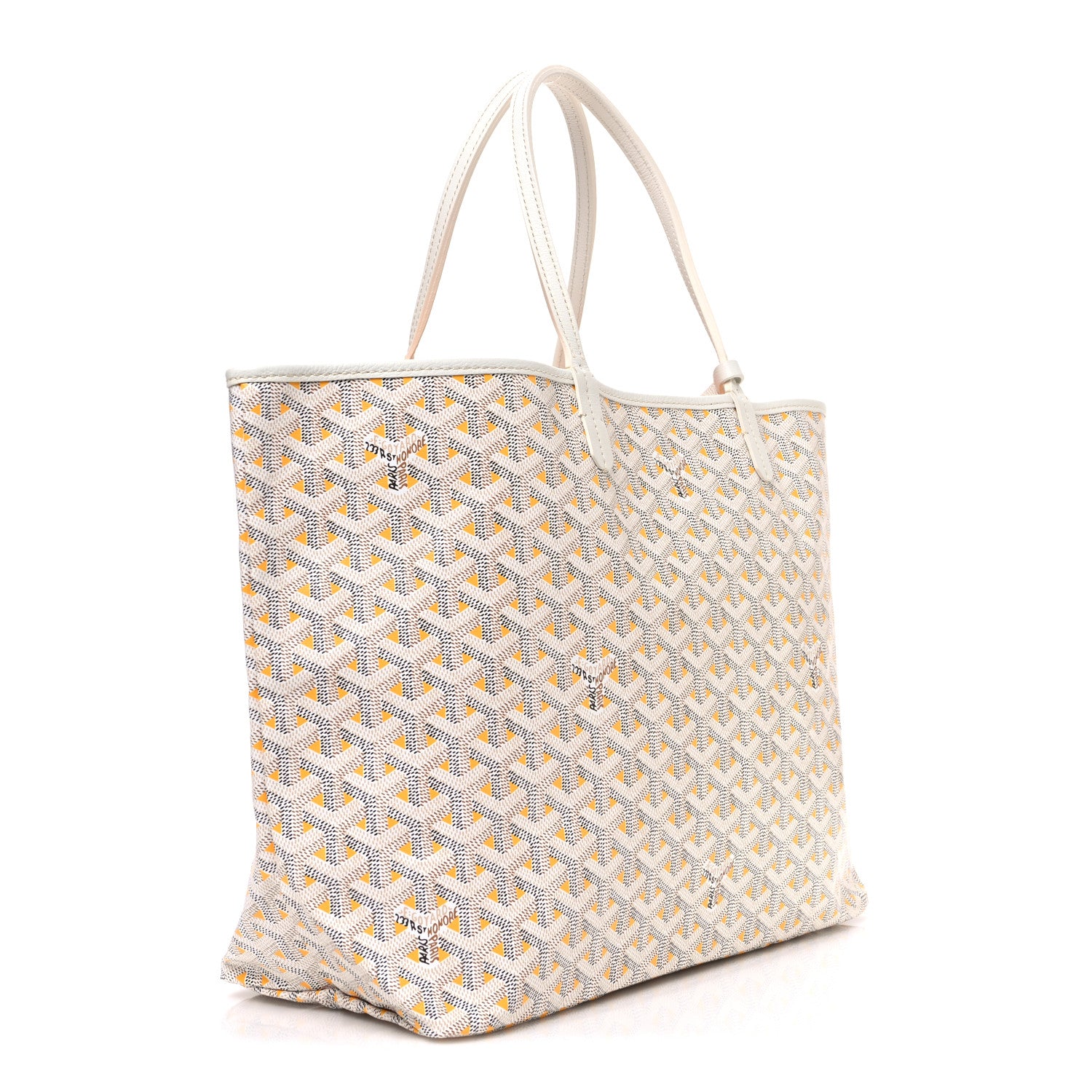 Goyard Goyardine Saint Louis Claire Voie PM White Yellow 4 of 11