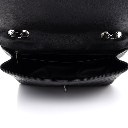 Chanel Caviar Quilted Jumbo Single Flap Black 5 of 12