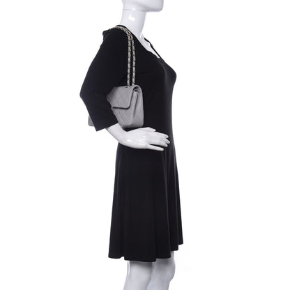Chanel Caviar Quilted Small Double Flap Grey 2 of 11