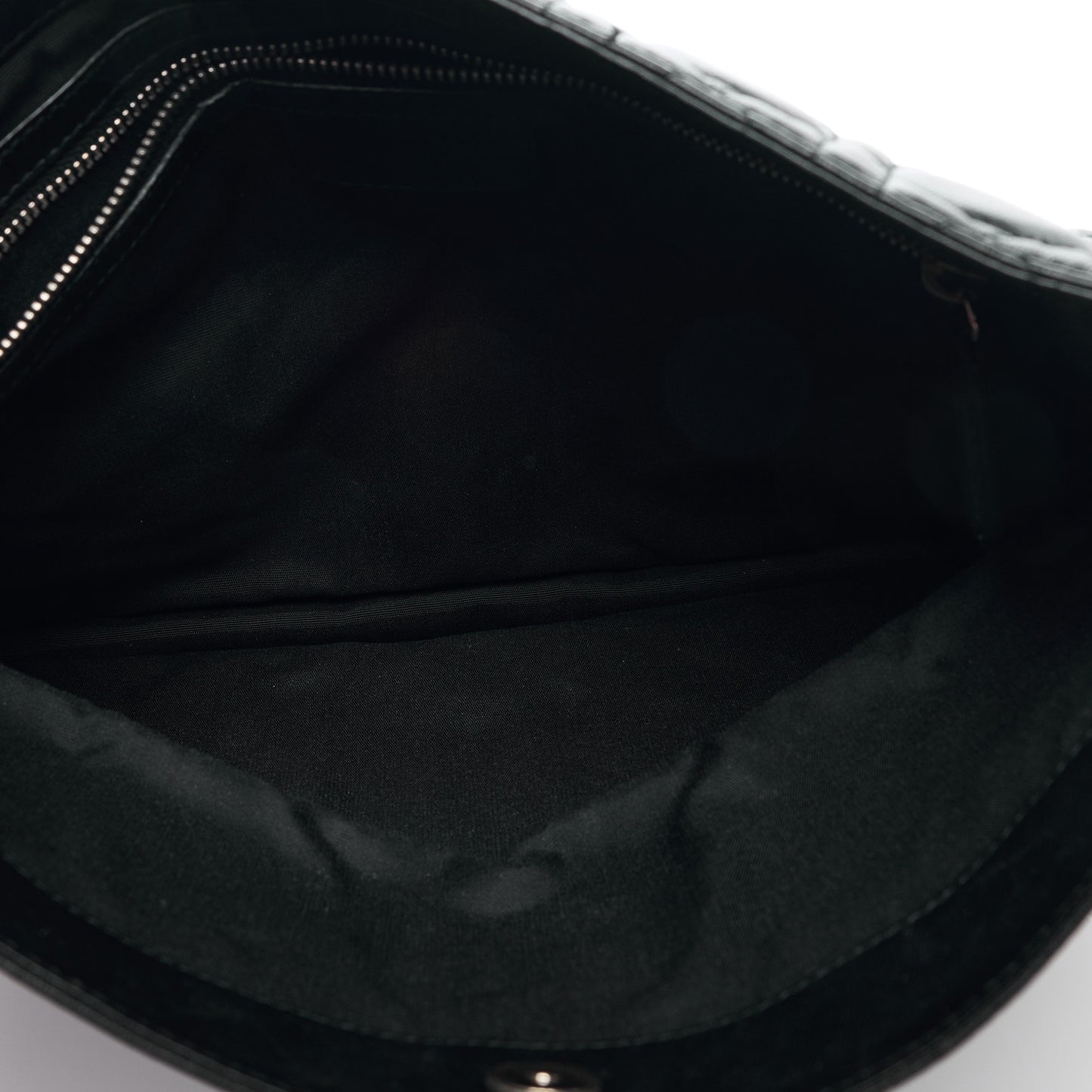 Lambskin Cannage Large Lady Dior Convertible Clutch Black