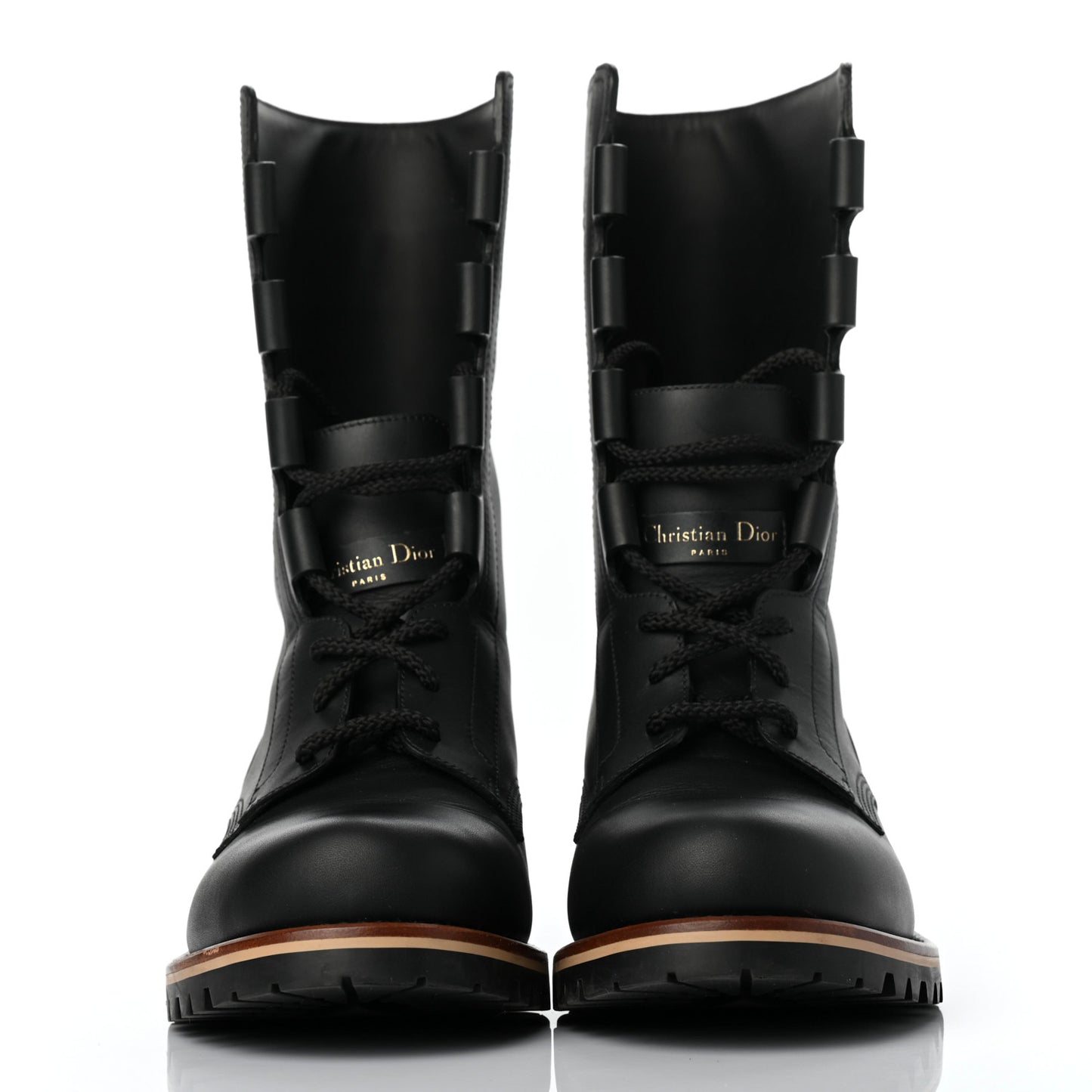 Calfskin Dior Quest 35mm Hiking Boots 39.5 Black