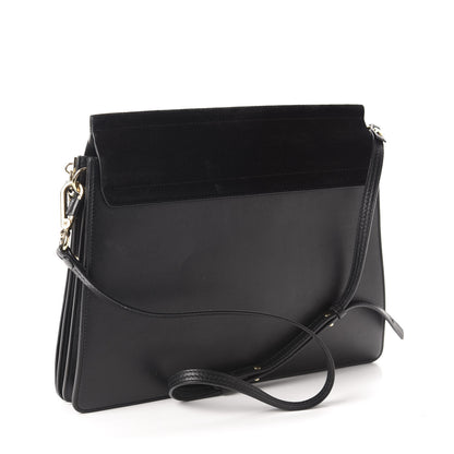Chloe Suede Calfskin Medium Faye Shoulder Bag Black 3 of 10