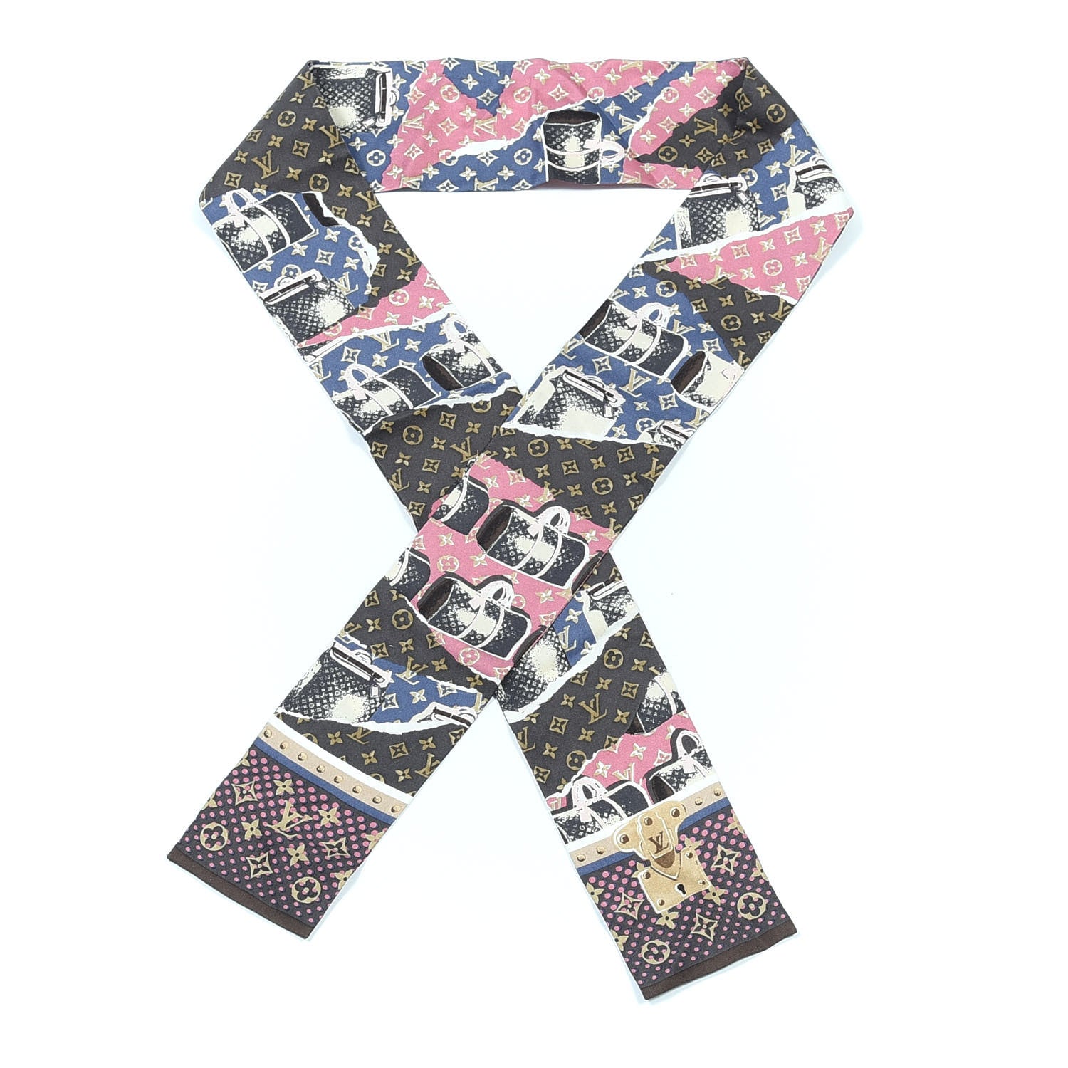 Louis Vuitton Silk Monogram Voyage Bandeau 1 of 3