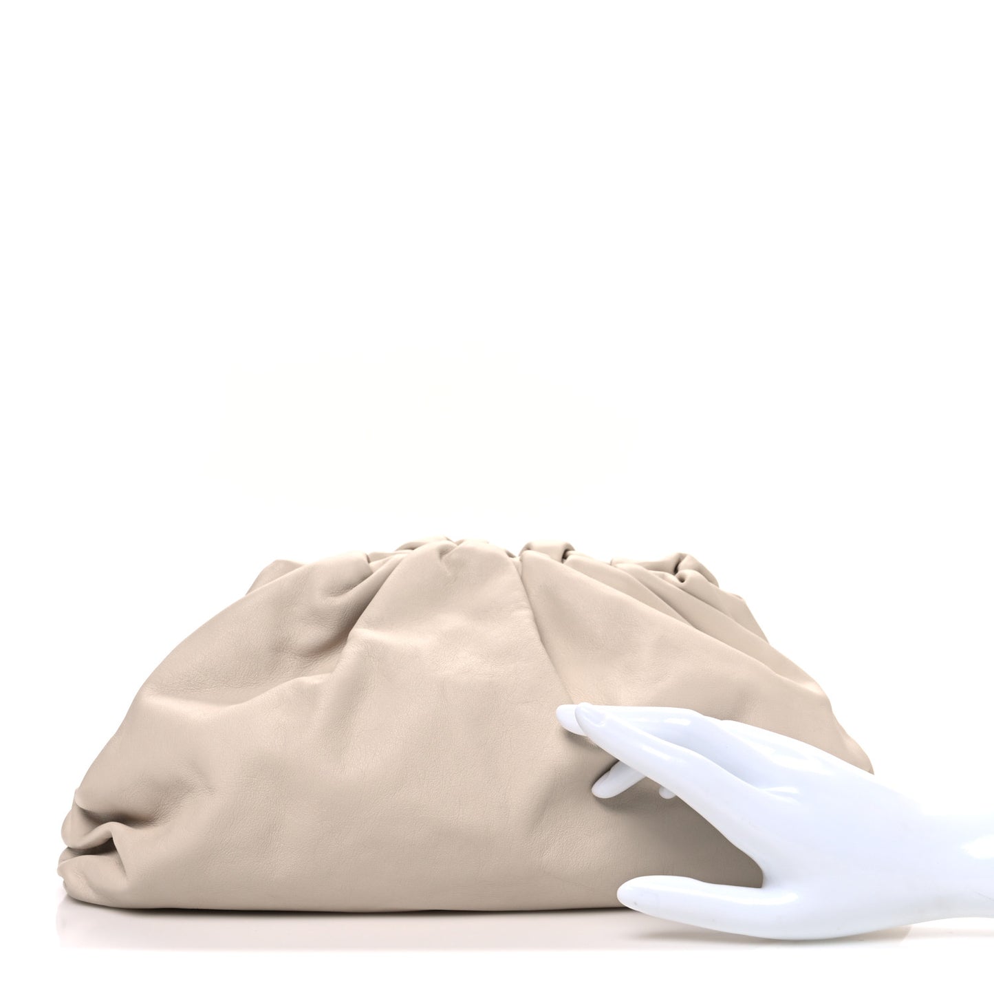 Smooth Butter Calf The Pouch Oversized Clutch Mist