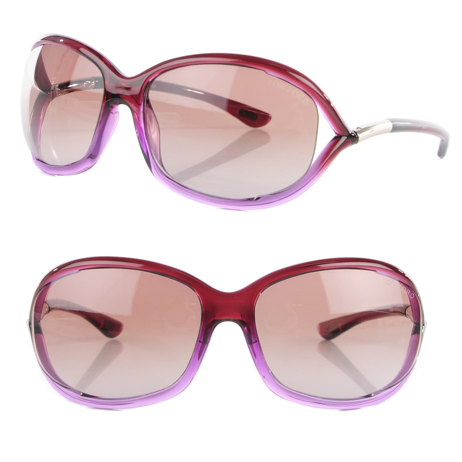 Tom Ford Jennifer Sunglasses TF8 Purple 1 of 7