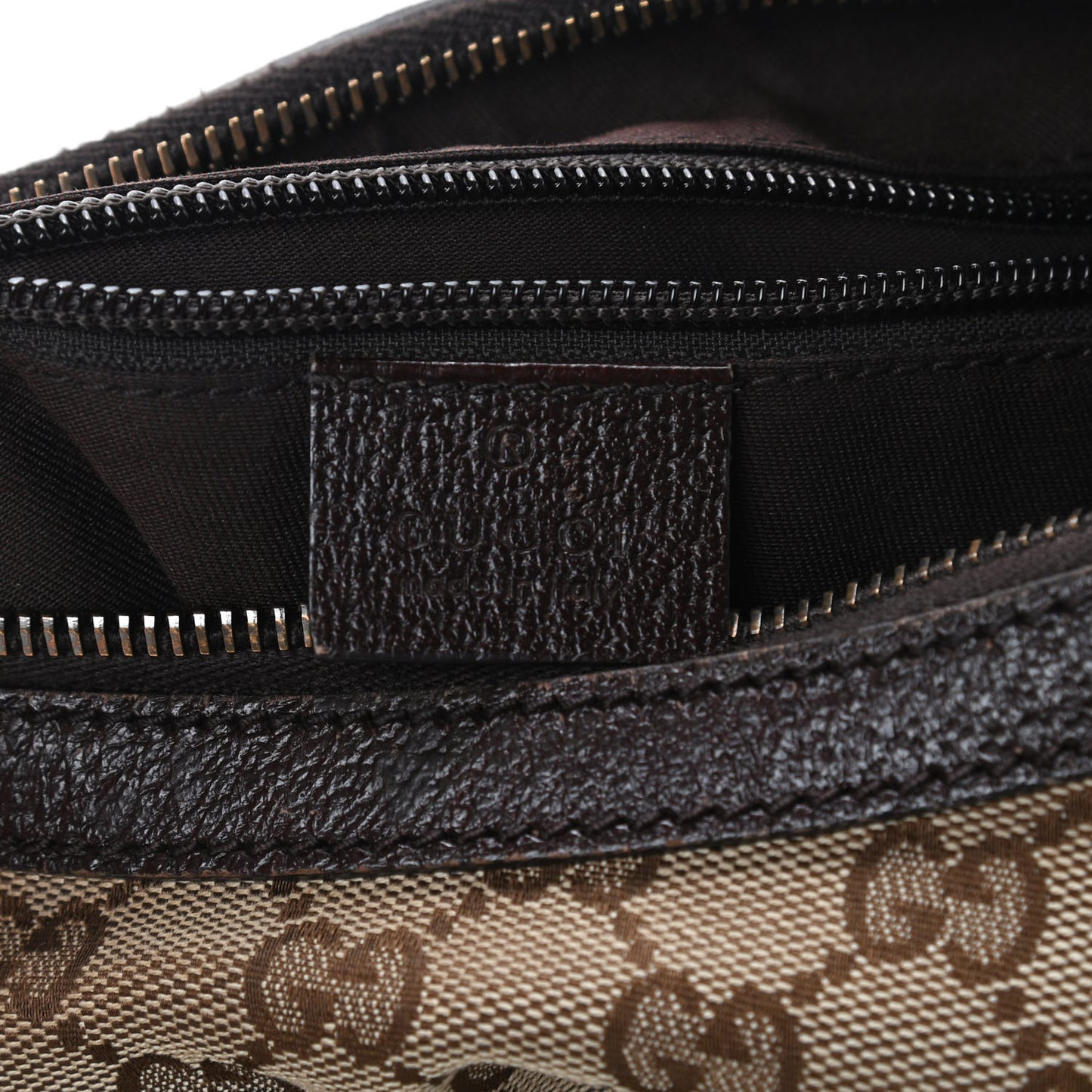 Monogram Medium Half Moon Hobo Dark Brown