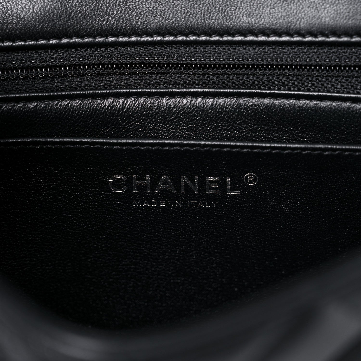 Chanel Lambskin Quilted Mini Rectangular Flap Black 6 of 10