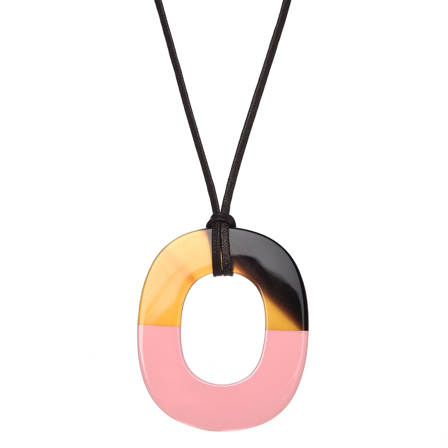 Buffalo Horn Isthme Pendant Necklace Rose Boudoir