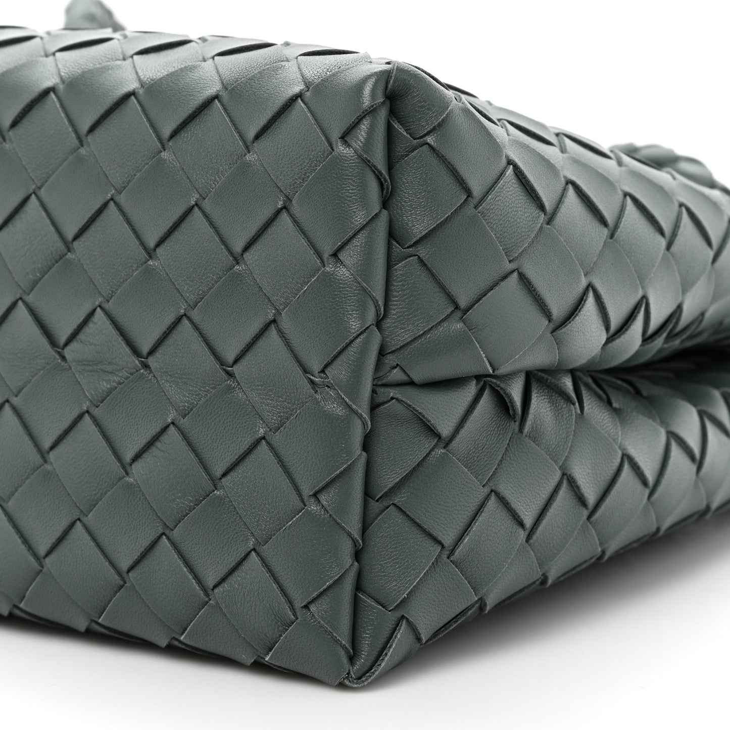 Nappa Intrecciato Medium Andiamo Shoulder Bag Slate