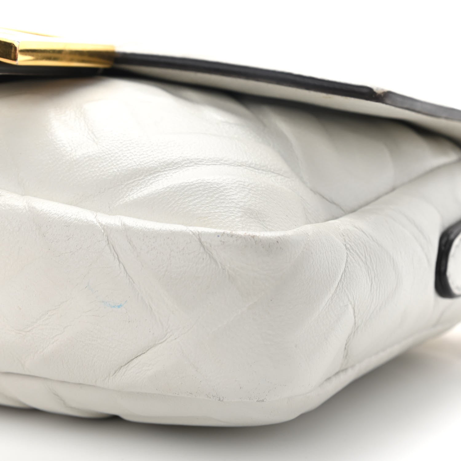 Fendi Nappa FF 1974 Embossed Mini Baguette White 16 of 16