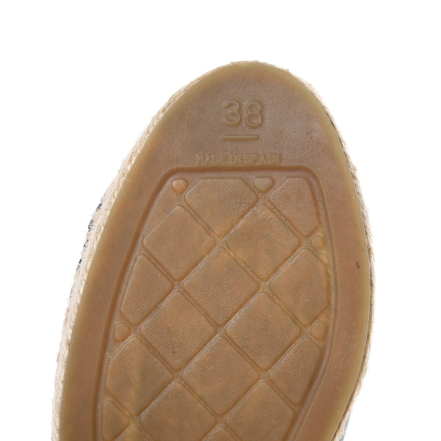 Lambskin CC Espadrilles 38 Black