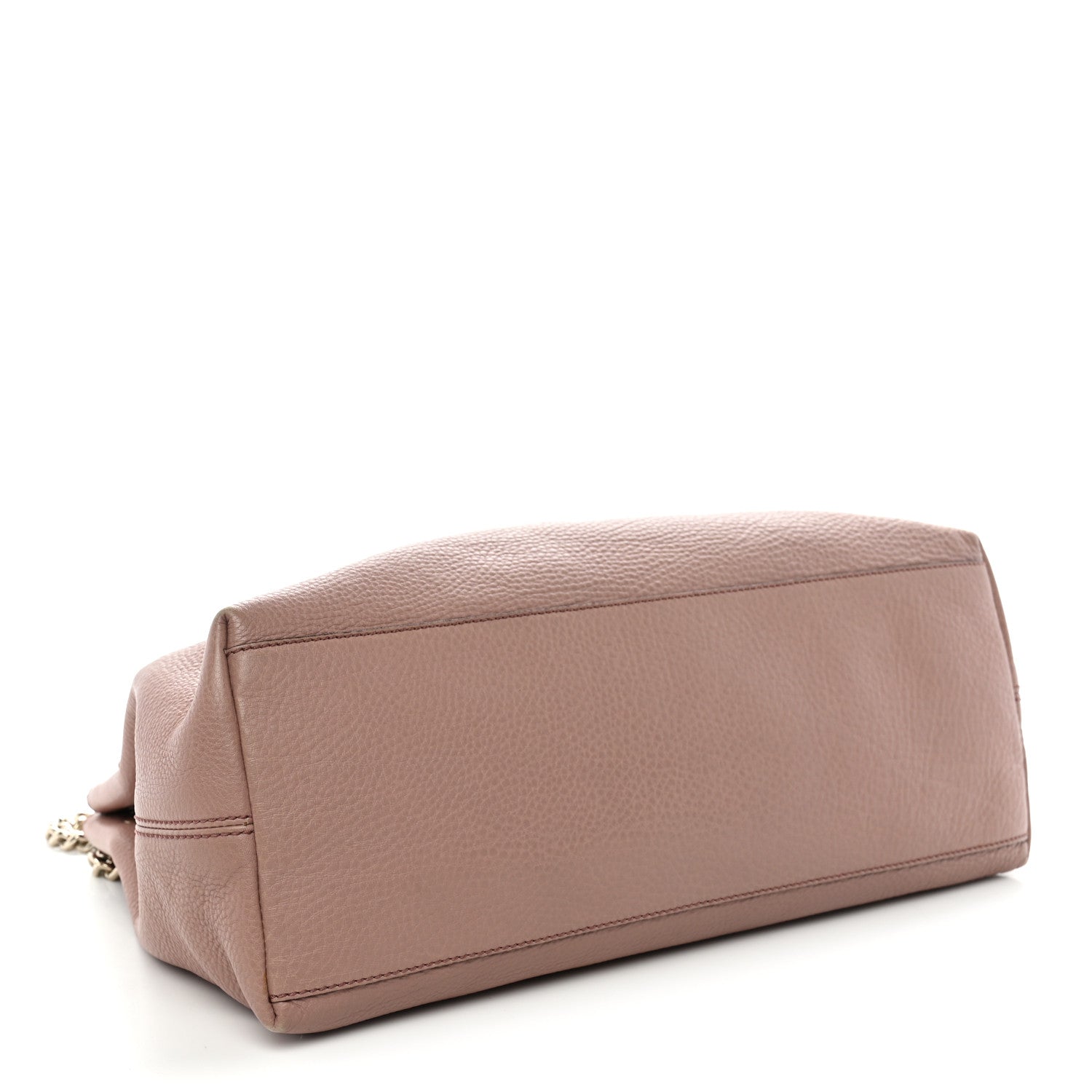 Gucci Pebbled Calfskin Medium Soho Chain Shoulder Bag Antique Rose 4 of 12