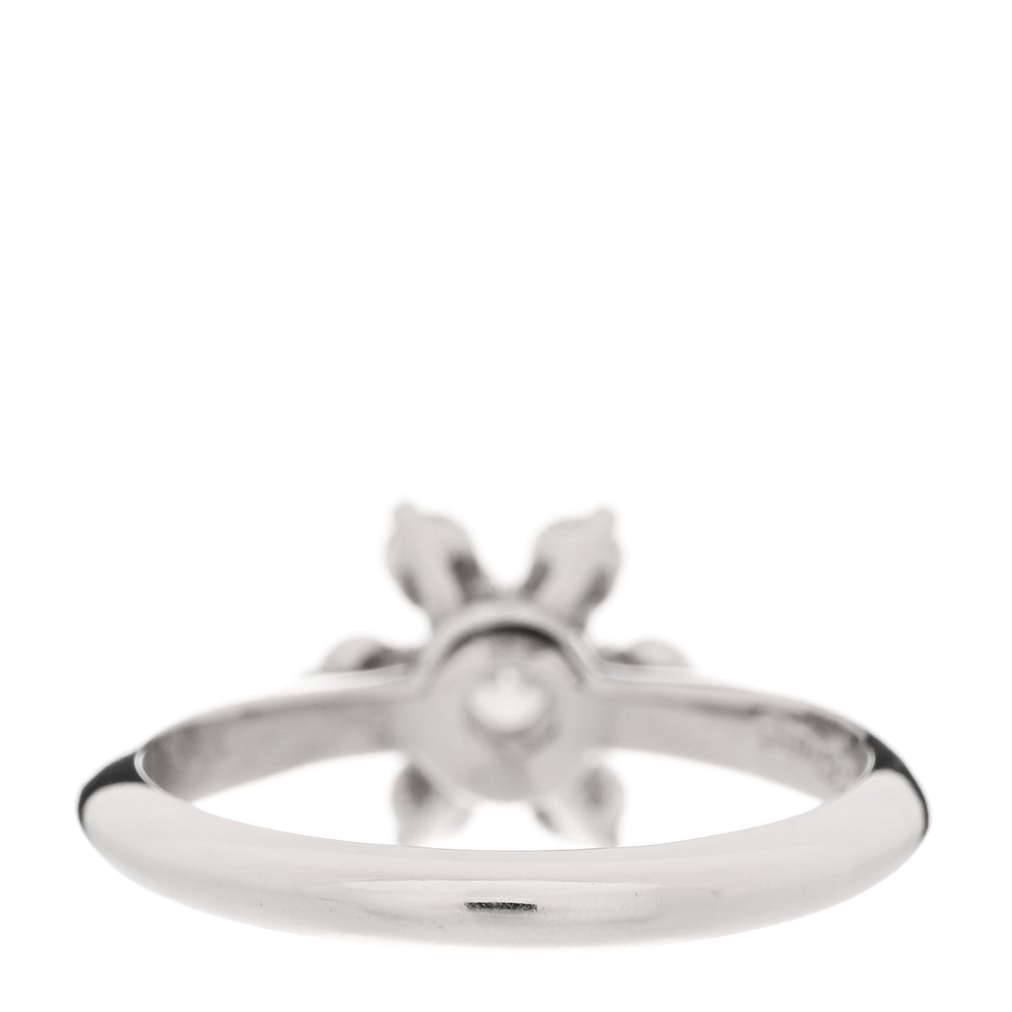 Platinum Diamond Flower Ring 48 4.5