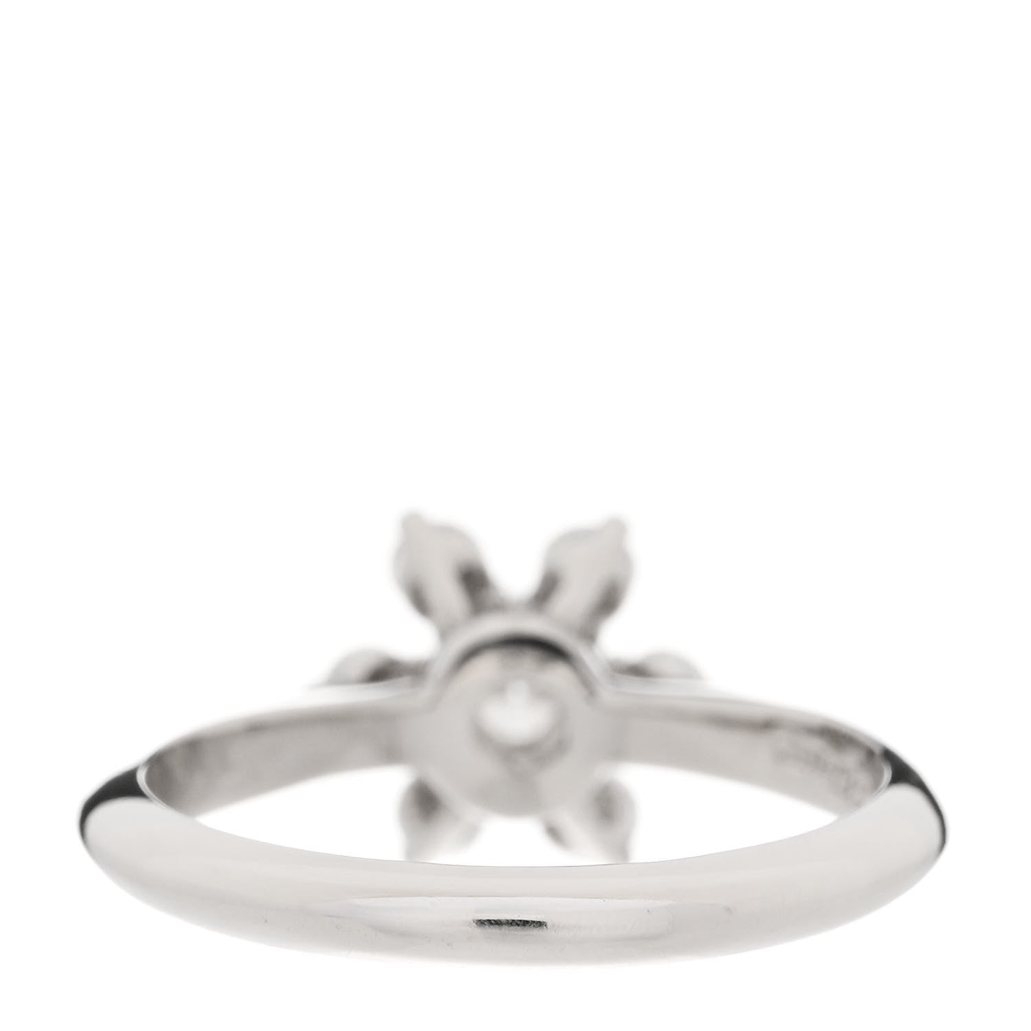 Tiffany Platinum Diamond Flower Ring 48 4.5 4 of 6