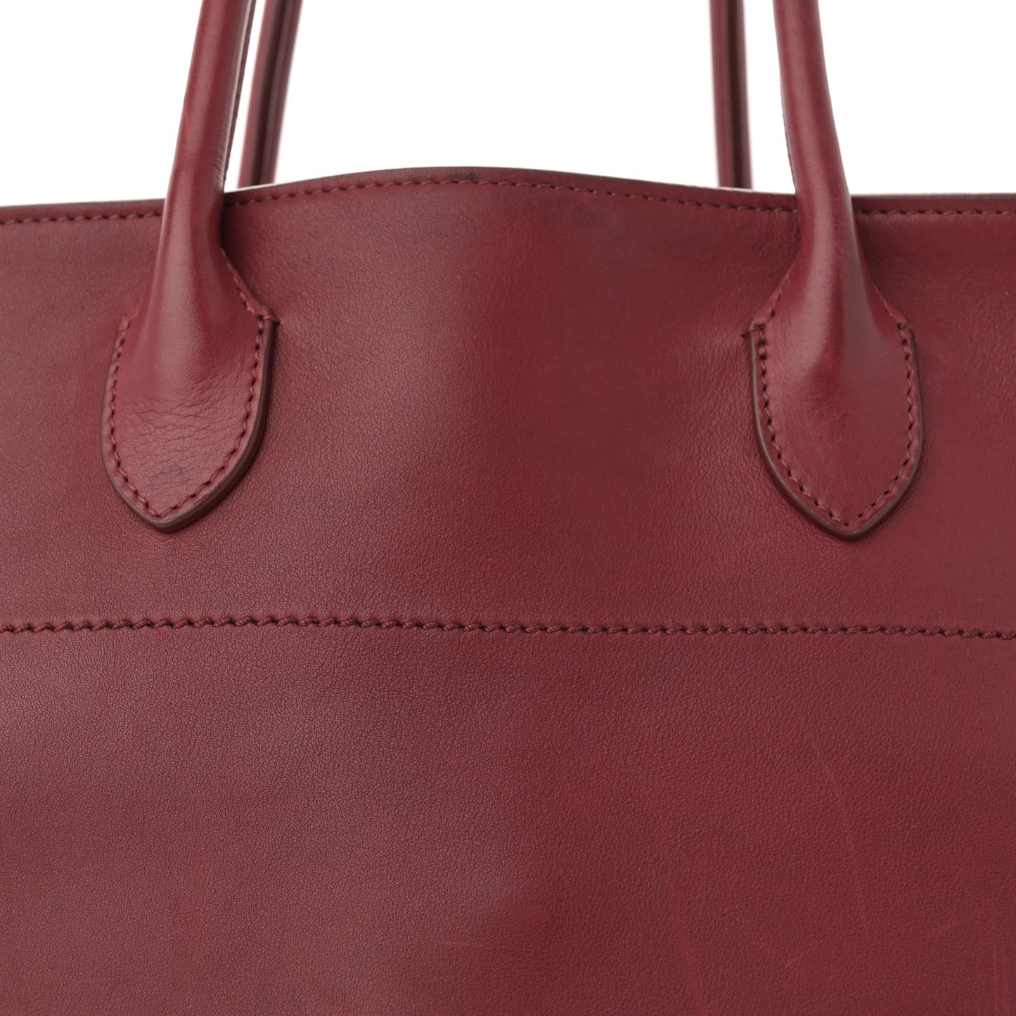 Polished Saddle Calfskin Soft Margaux 15 Amaranto