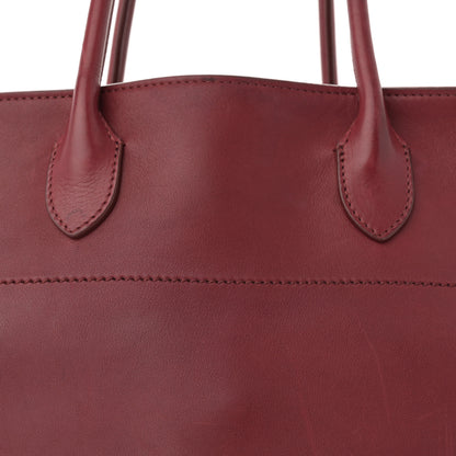 The Row Polished Saddle Calfskin Soft Margaux 15 Amaranto 7 of 15