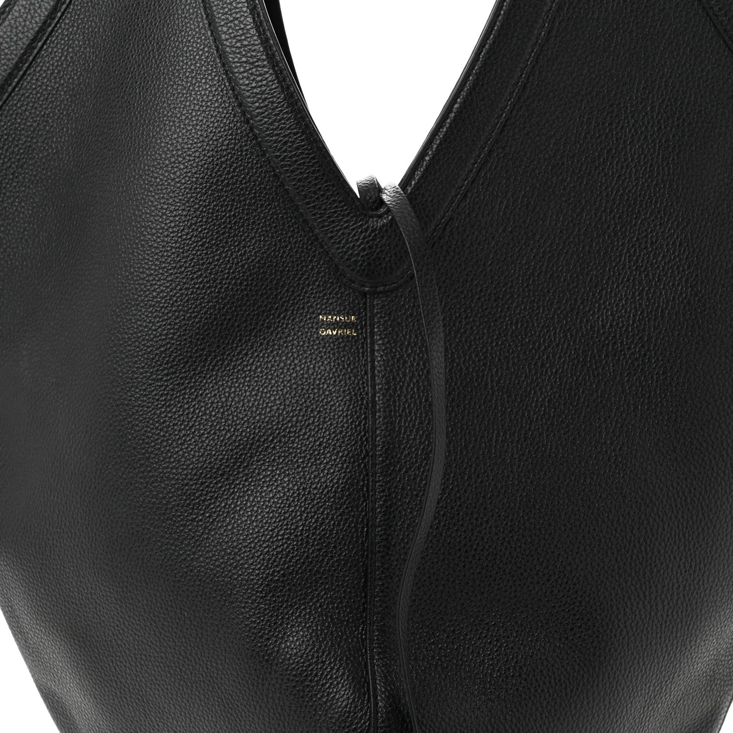 Mansur Gavriel Calfskin Soft M Hobo Black 8 of 10
