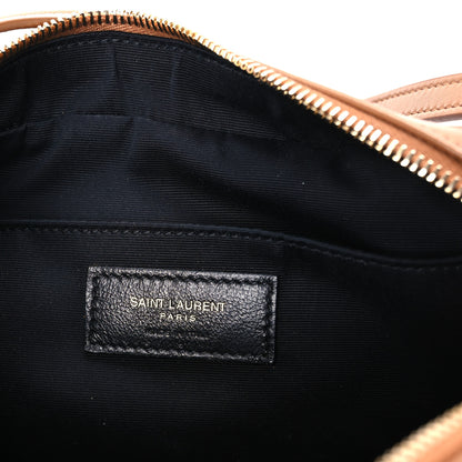 Saint Laurent Suede Matelasse Monogram Lou Camera Bag Cinnamon 6 of 10