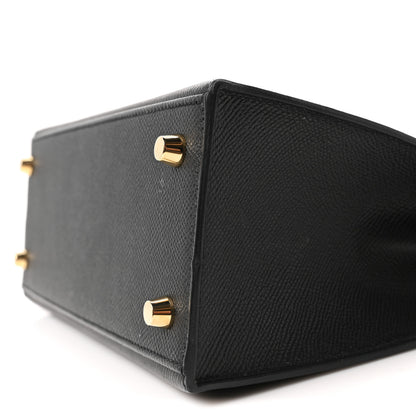 Hermes Epsom Kelly Sellier 25 Black 9 of 10