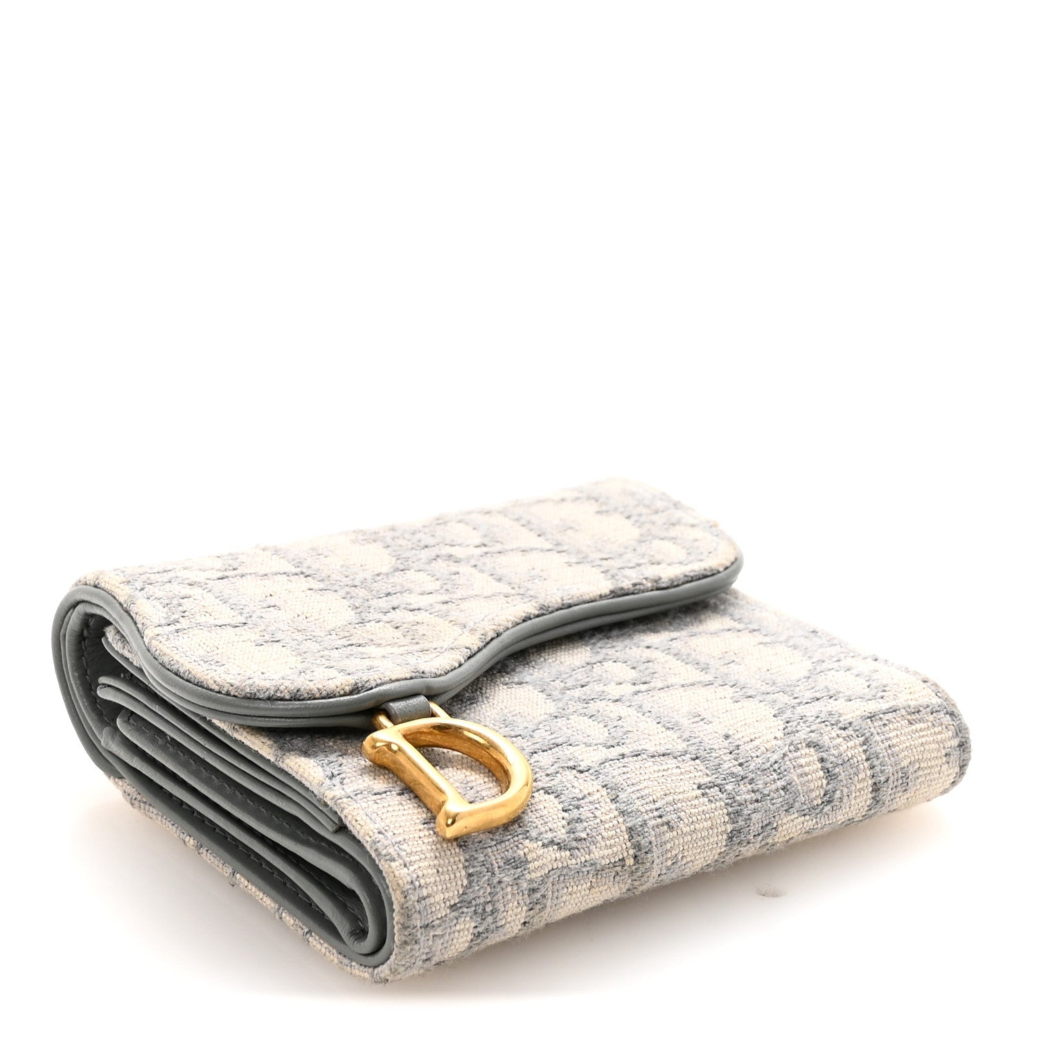 Dior Saddle Lotus ウォレット（グレー） Dior Saddle ロータスウォレット グレー (Dior/折りたたみ財布