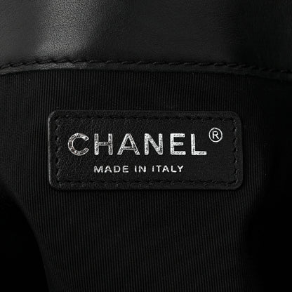 Chanel Patent Quilted Reverso Boy Tote Black 6 of 11