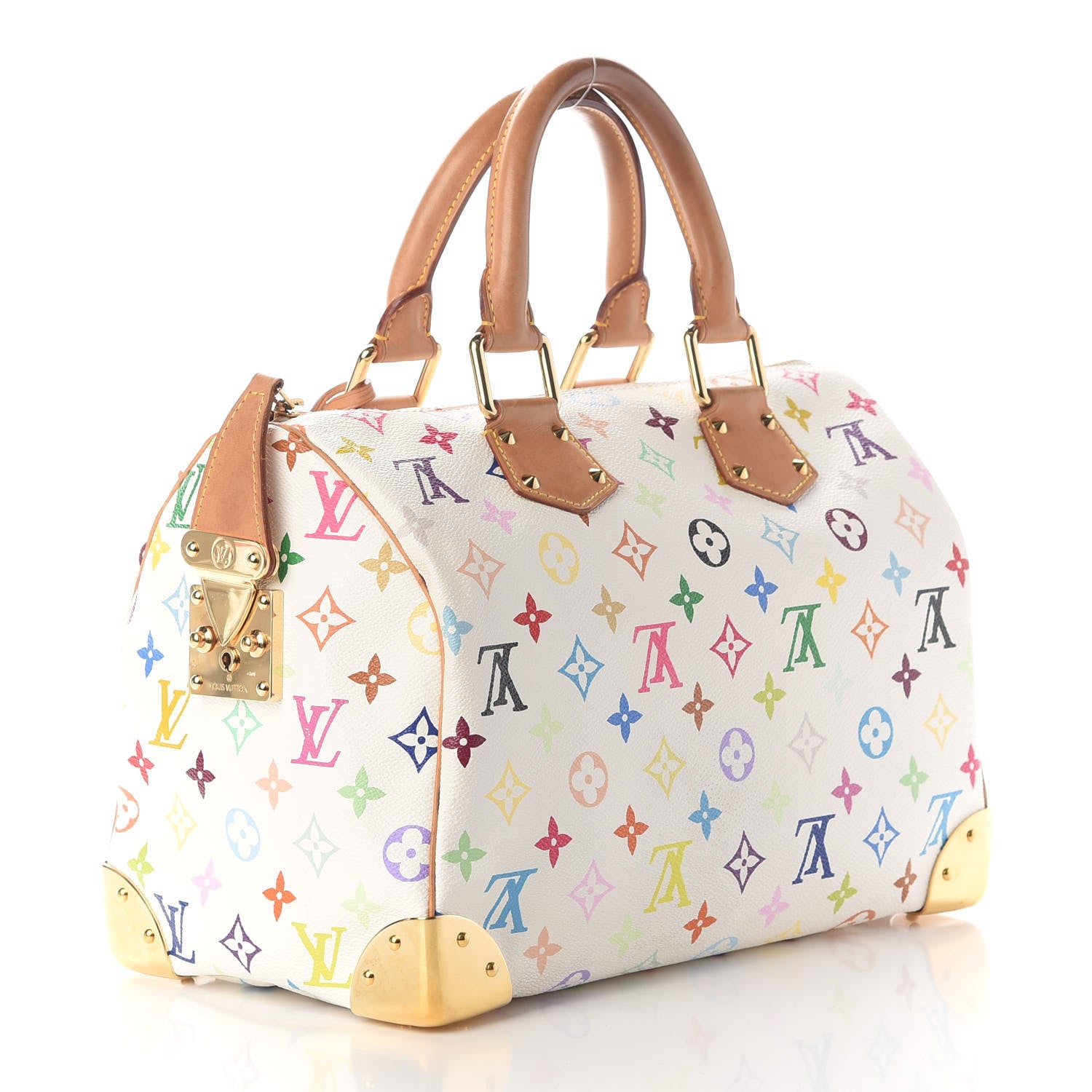 Louis Vuitton Monogram Multicolor Speedy 30 White 3 of 8