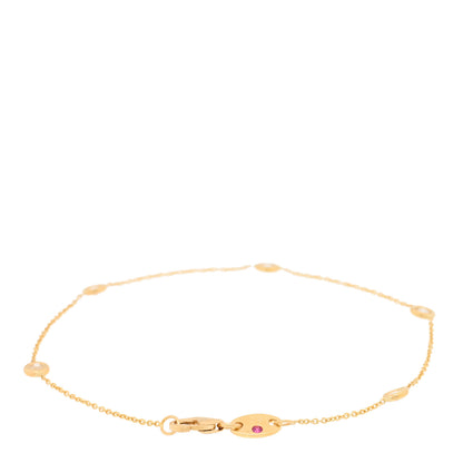 Roberto Coin ROBERTO COIN 18K Yellow Gold Diamond By the Inch Five Station Bracelet 2 of 3