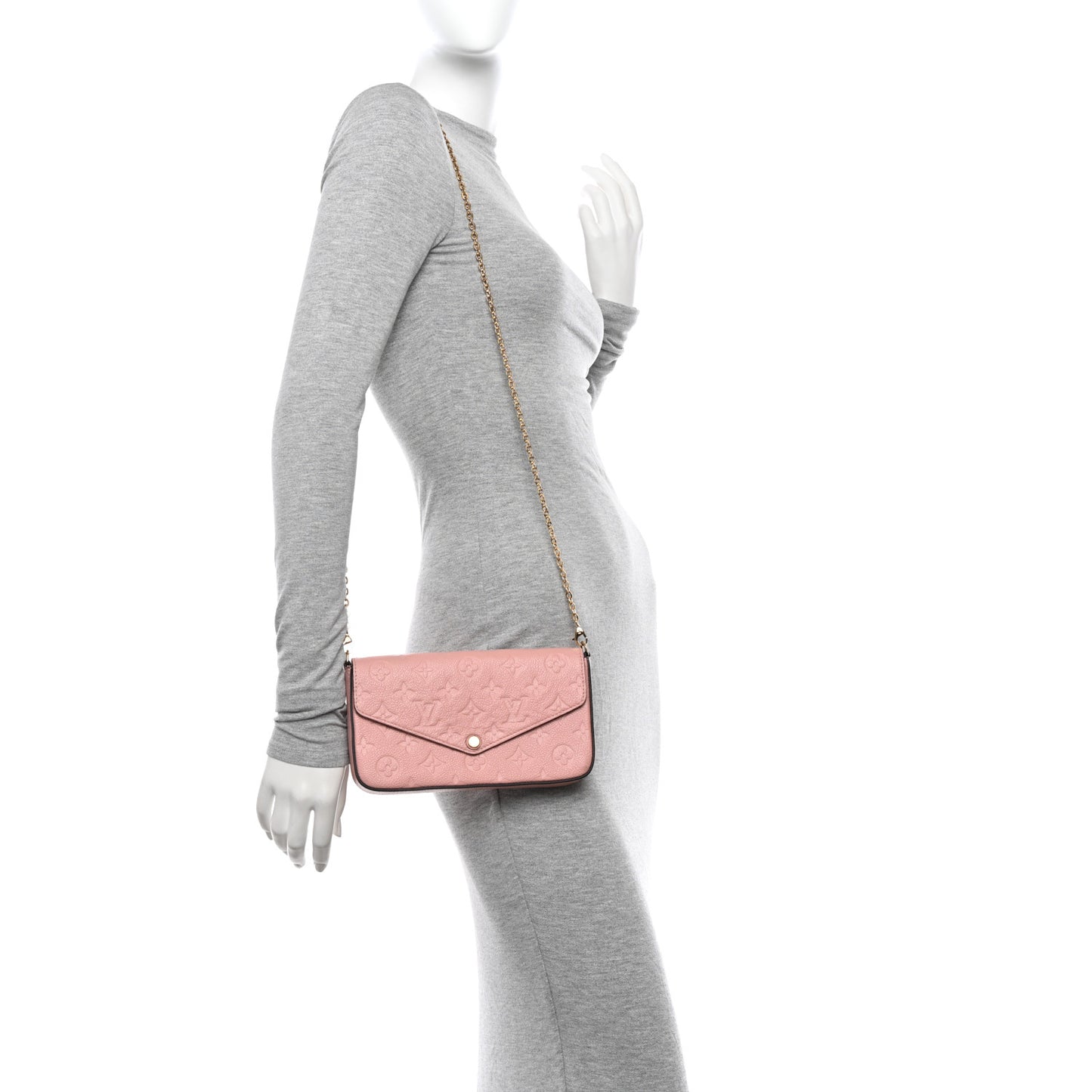 Empreinte Pochette Felicie Chain Wallet Rose Poudre