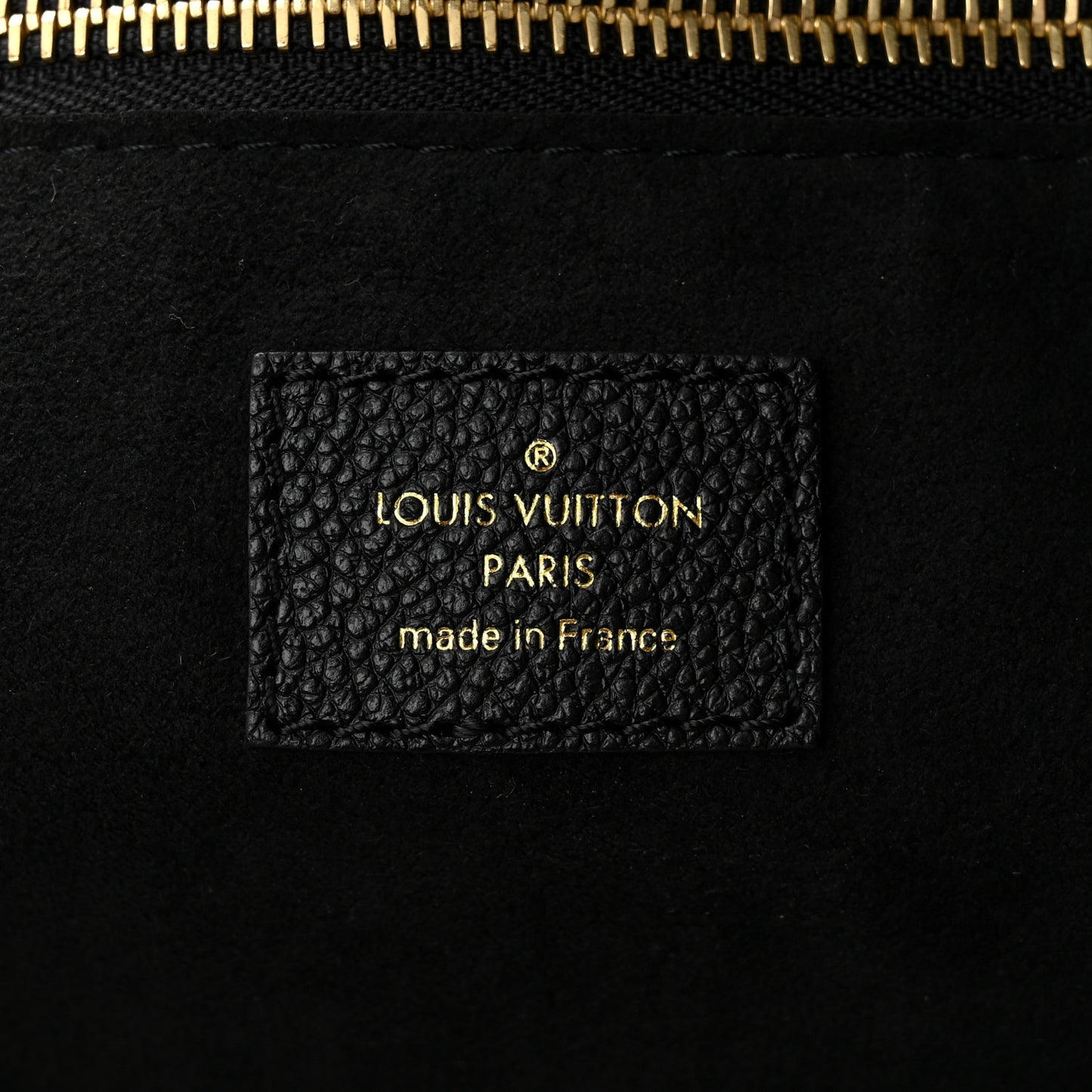 LOUIS VUITTON Empreinte Monogram Giant Neverfull MM Black Beige