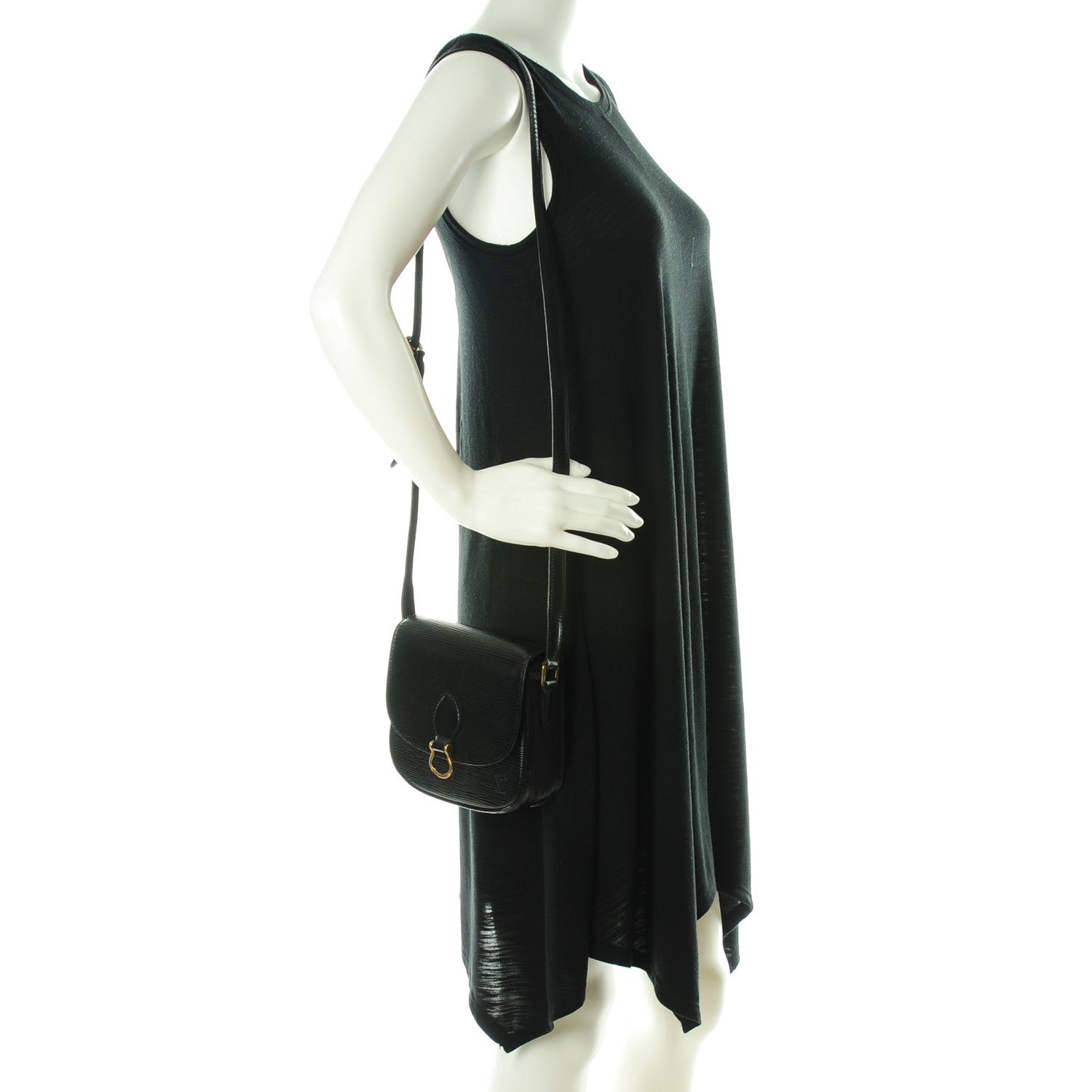 Louis Vuitton Epi Saint Cloud PM Black 2 of 9