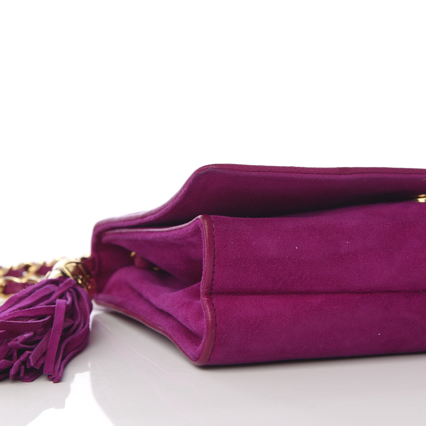 Suede CC Tassel Flap Pink