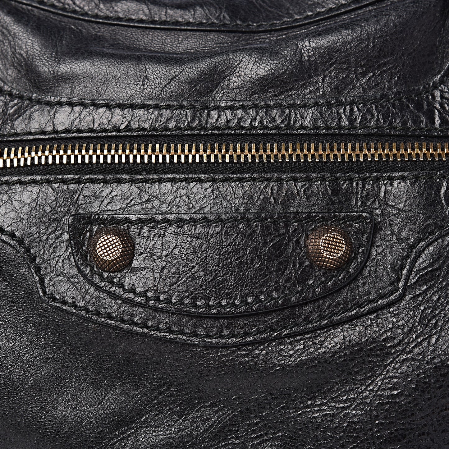 Agneau Giant 12 Rose Gold Hardware Velo Black