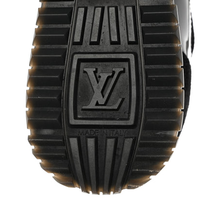Louis Vuitton Suede Monogram Run Away Sneakers 39 Black 8 of 10