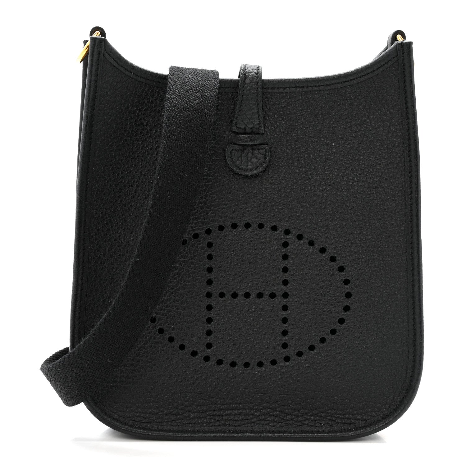 Hermes Taurillon Clemence Evelyne TPM Black 1 of 11
