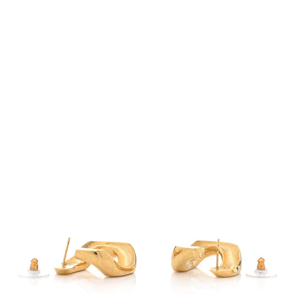 Saint Laurent Chain Link Earrings Gold 4 of 5