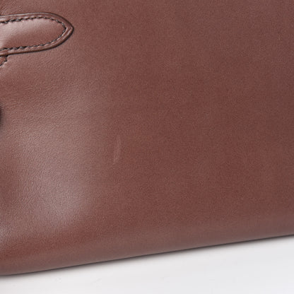 Hermes Tadelakt Kelly Cut Clutch Pochette Griolet 10 of 12
