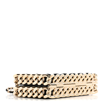 Chanel Plexiglass Quilted Chain Around Minaudiere Clutch Black 4 of 12
