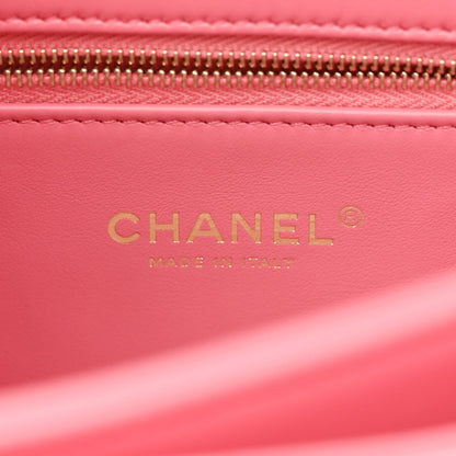 Chanel Lambskin Quilted Small Trendy CC Flap Dual Handle Bag Dark Pink 6 of 10