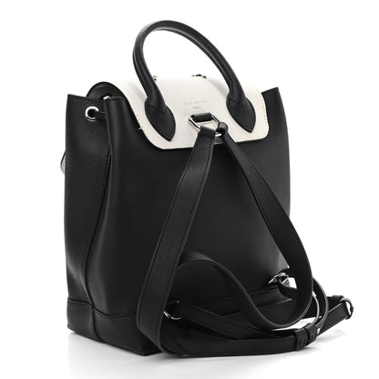Louis Vuitton Calfskin Mechanical Flowers Lockme Backpack Black White 2 of 10