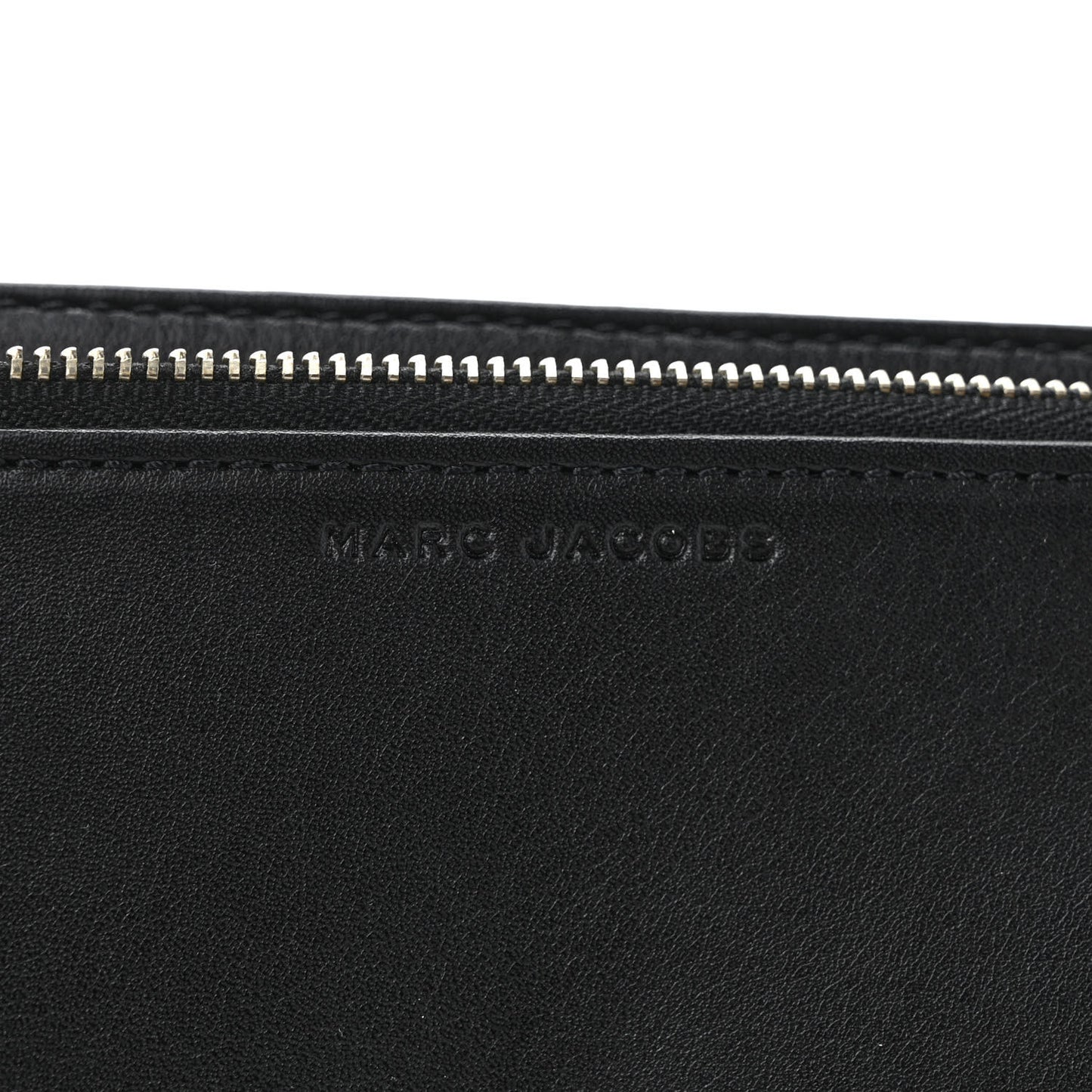 Calfskin Quilted Long Wallet Bag Black