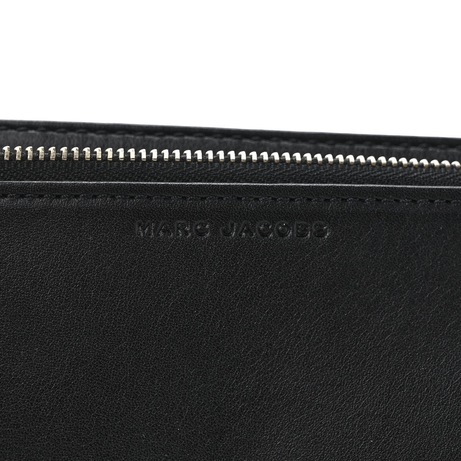 Marc Jacobs Calfskin Quilted Long Wallet Bag Black 6 of 10
