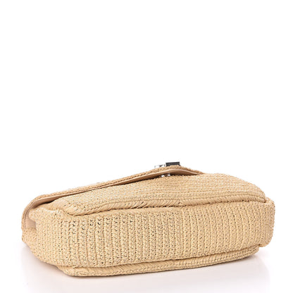 Saint Laurent Raffia Monogram Large College Satchel Naturale 4 of 9