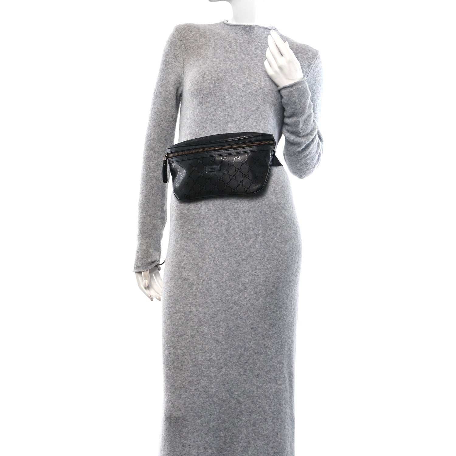 Gucci Imprime Monogram Belt Bag Black 3 of 10