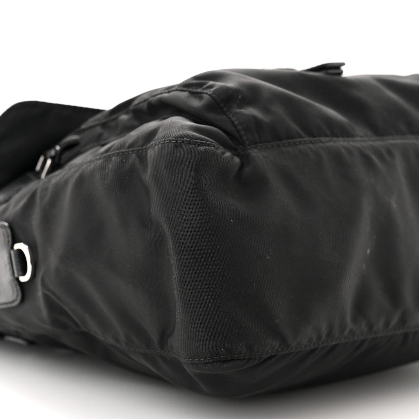 Tessuto Nylon Saffiano Small Vela Messenger Black