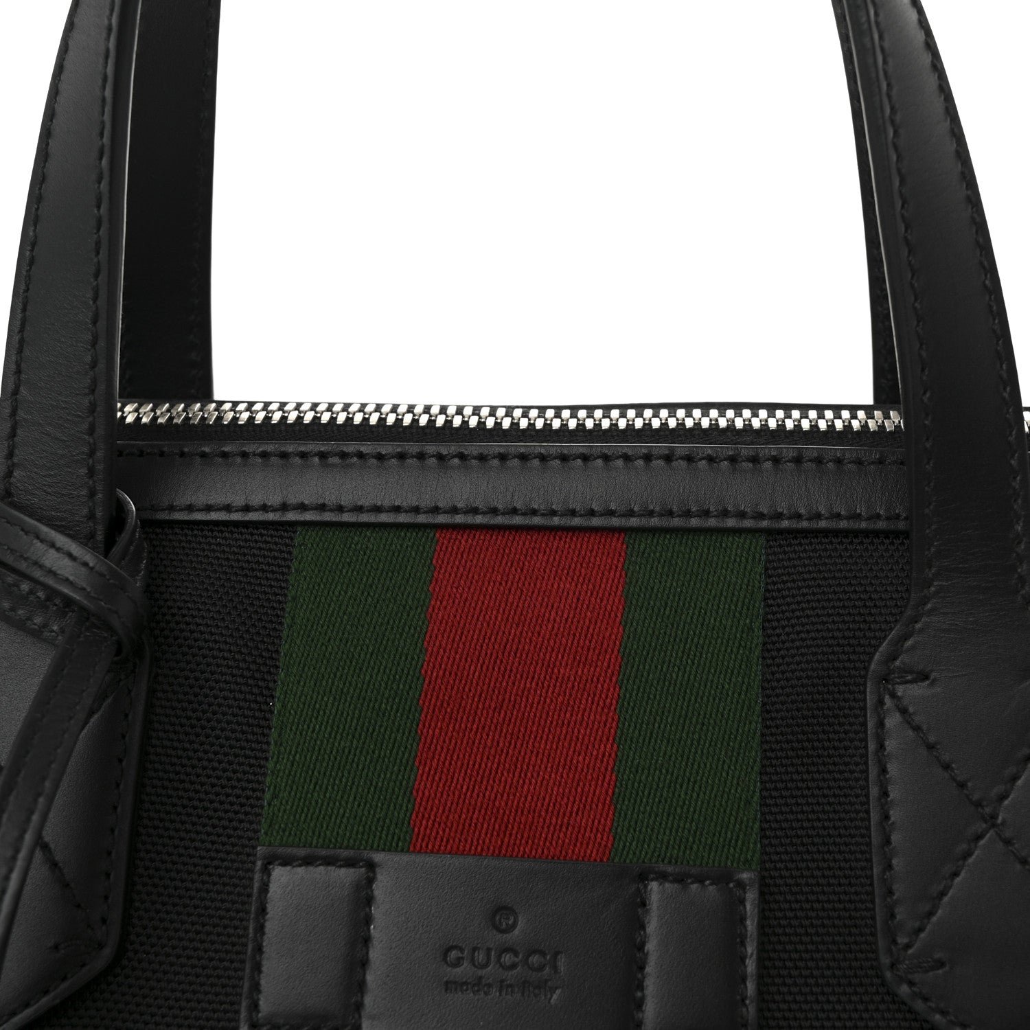Gucci Techno Canvas Web Duffle Black 8 of 10