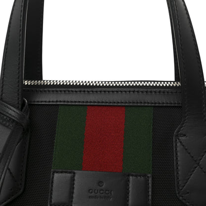 Gucci Techno Canvas Web Duffle Black 8 of 10